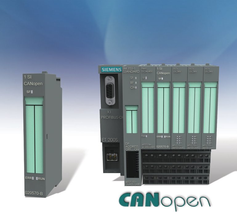 Il modulo CANopen per ET200S connette i sistemi di controllo e l’automazione Siemens CANopen